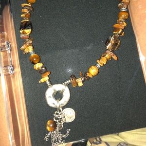 One necklace and 3 bracelets.